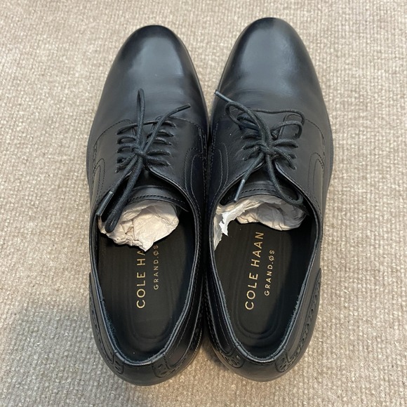 Cole Haan Grand.OS Shoes Mens Size 8 M Black Leather‎ Derby Dress Oxfords C23782 main image 5